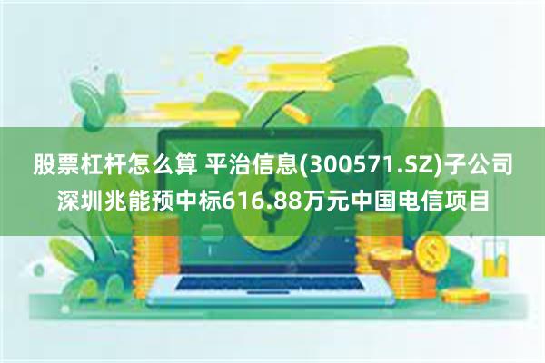 股票杠杆怎么算 平治信息(300571.SZ)子公司深圳兆能预中标616.88万元中国电信项目